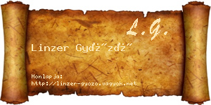 Linzer Győző névjegykártya